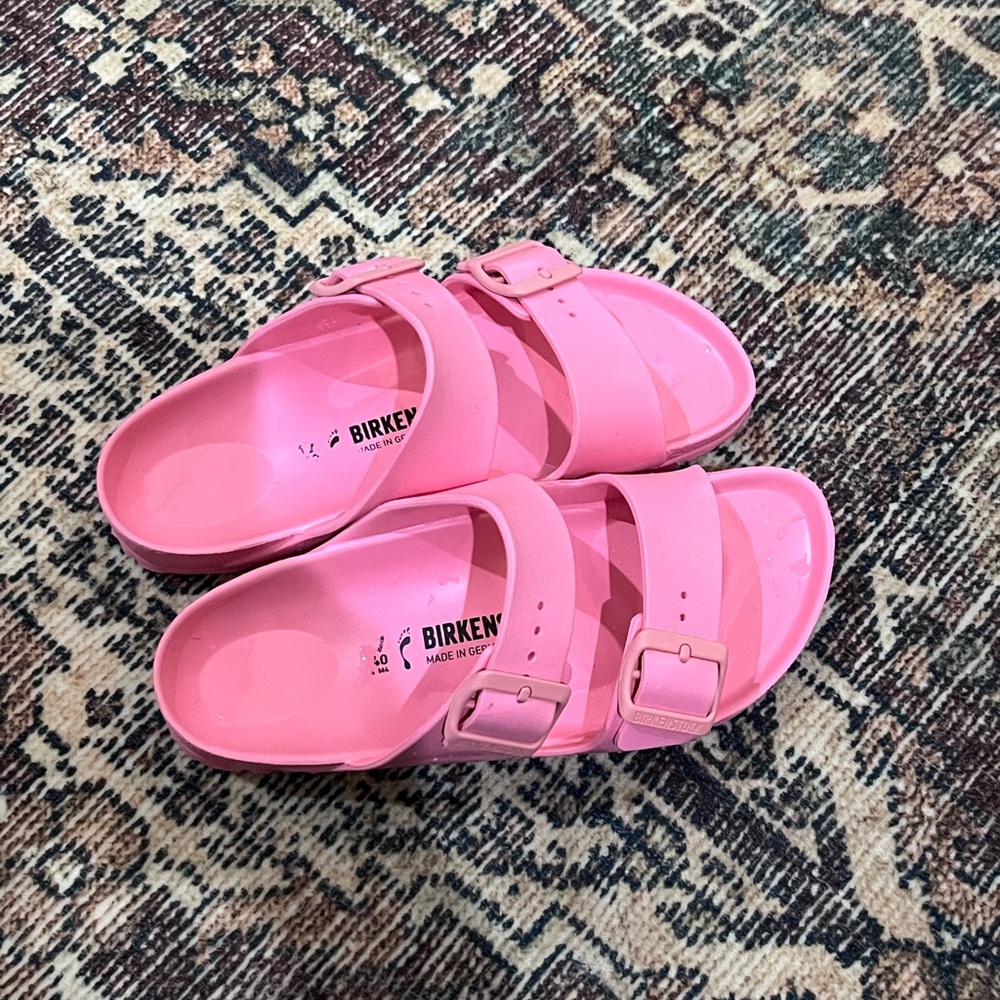 Birkenstock Vibrant Pink Slides